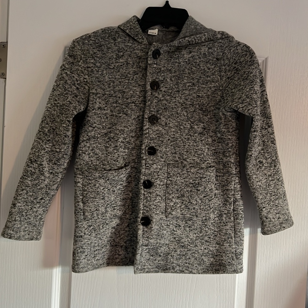 Black & grey Girls Youth size 10 Peacoat winter sweater‎ coat